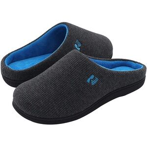 RockDove Gray and Blue Slip-On Slippers